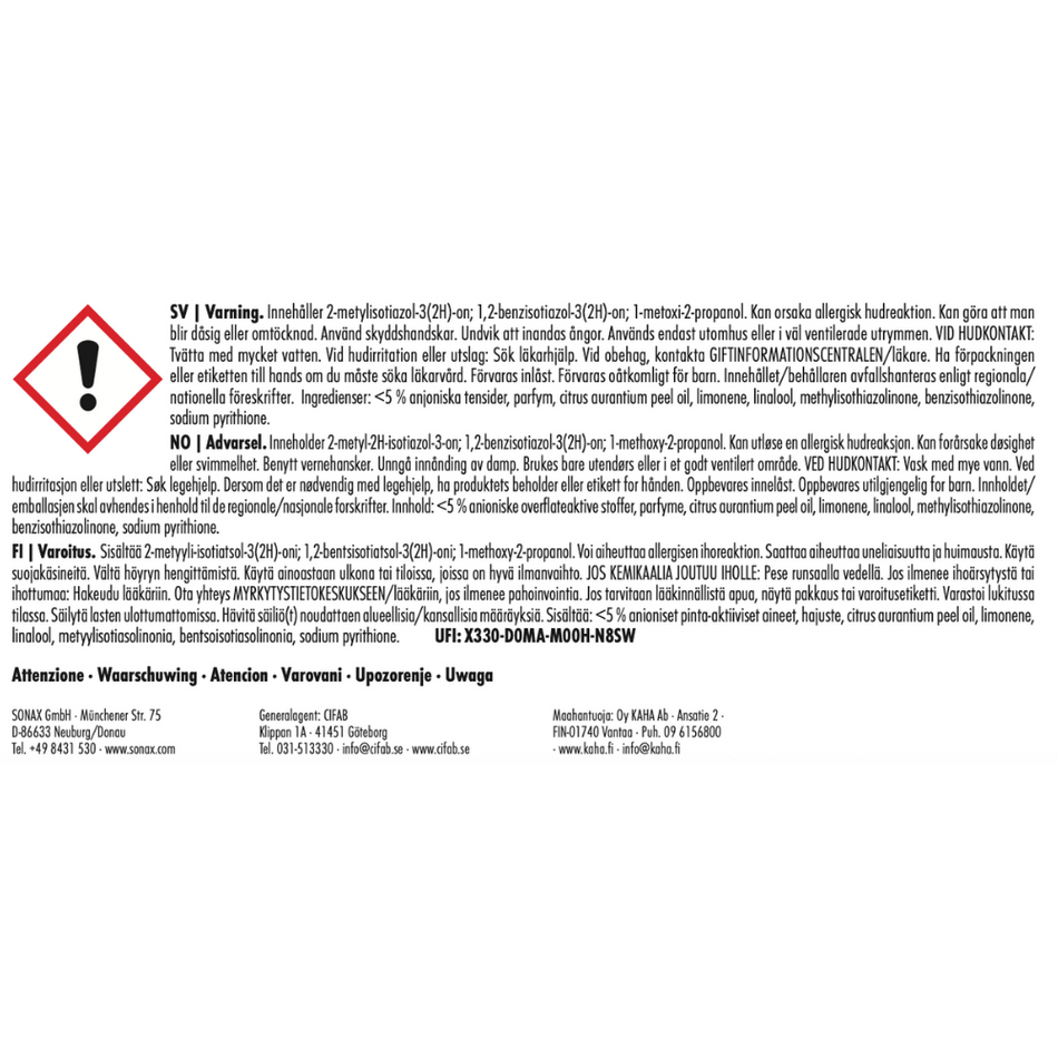 PROFILINE Glass Detailer Concentrate, 1L