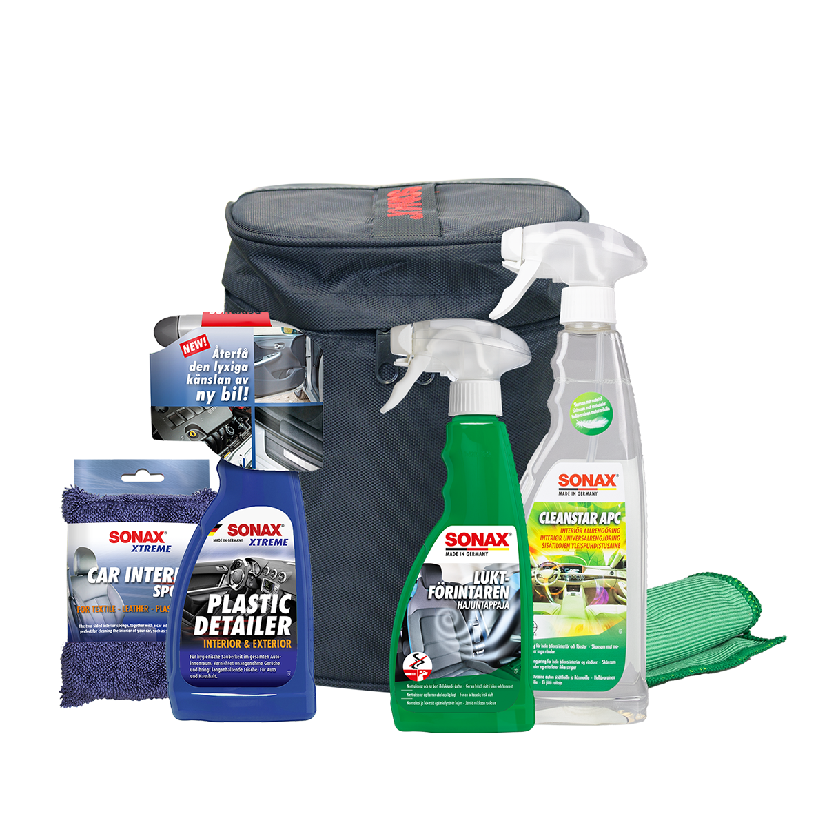Sonax Bilvårdsväska - Interiör kit