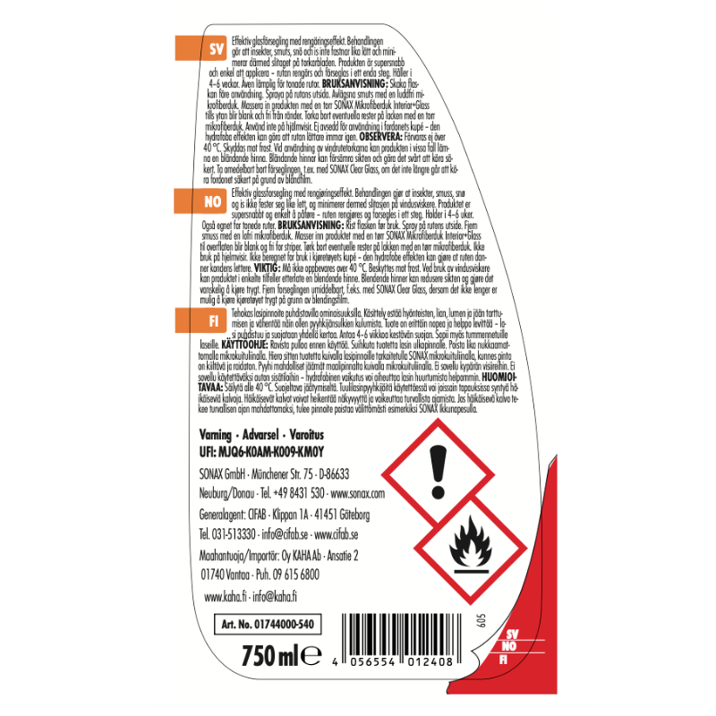 XTREME Ceramic Quick Glass Coating, 750 ml