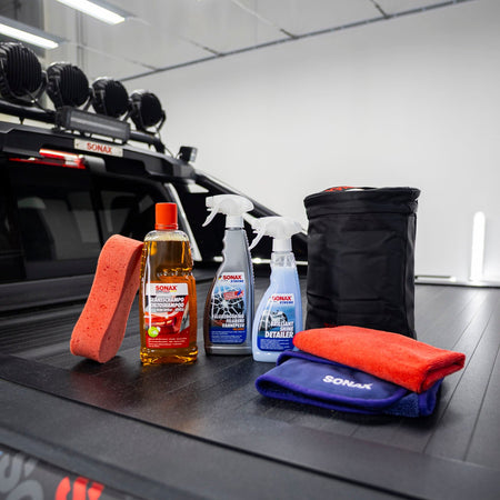 Sonax bilvårdsväska exteriör