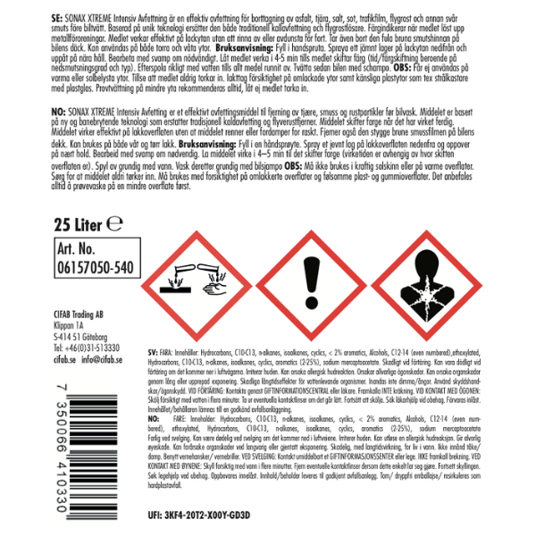 XTREME Intensiv Avfettning, 25L
